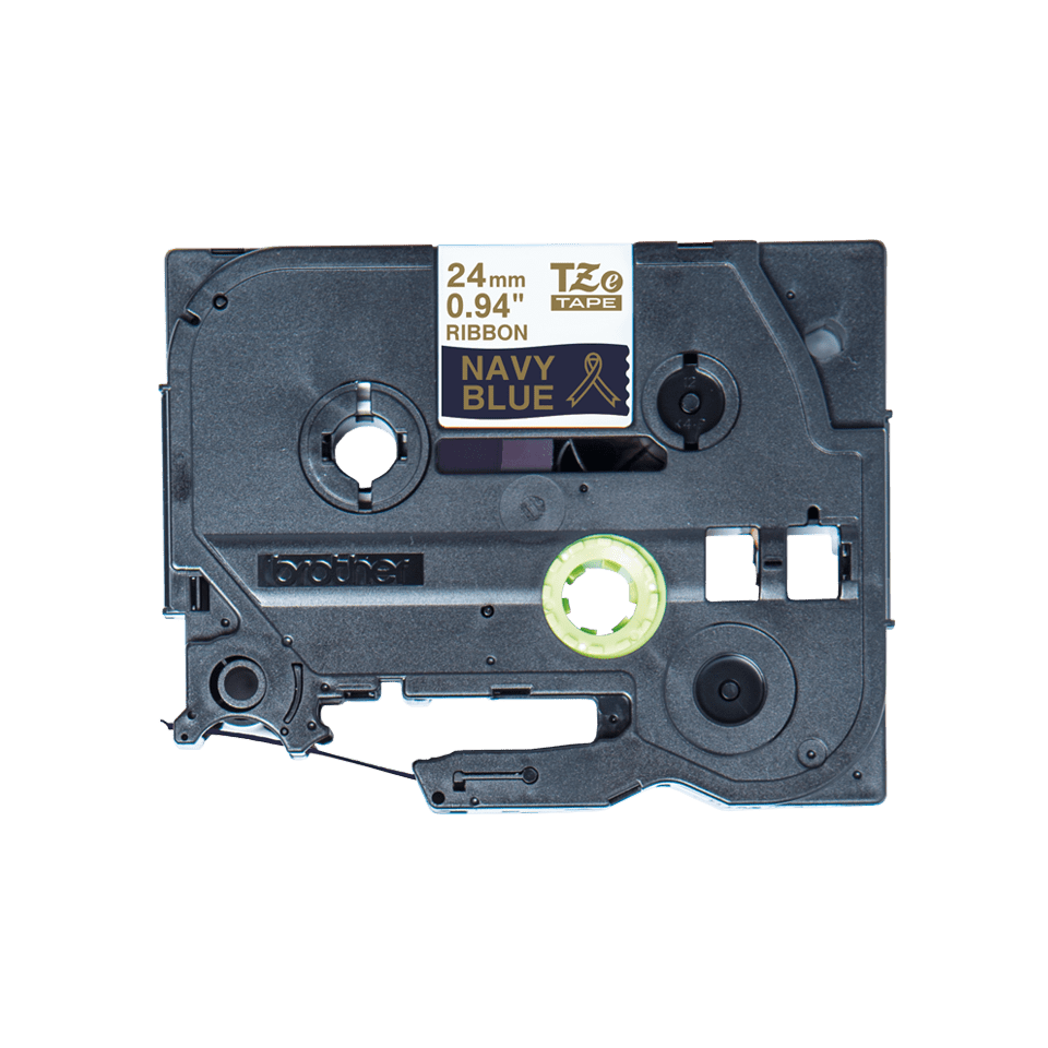 Originele Brother TZe-RN54 lintcassette – goud op marineblauw, 24 mm breed 2